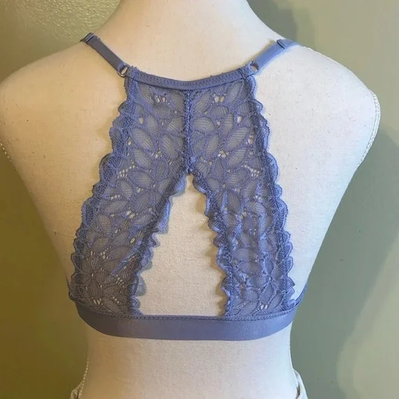 Aerie lace lavender keyhole back racerback bralette - Picture 3 of 11